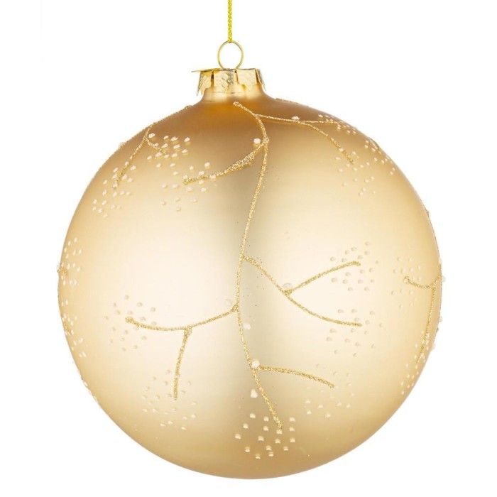 SFERA VETRO FLORAL CHAMPAGNE D.150